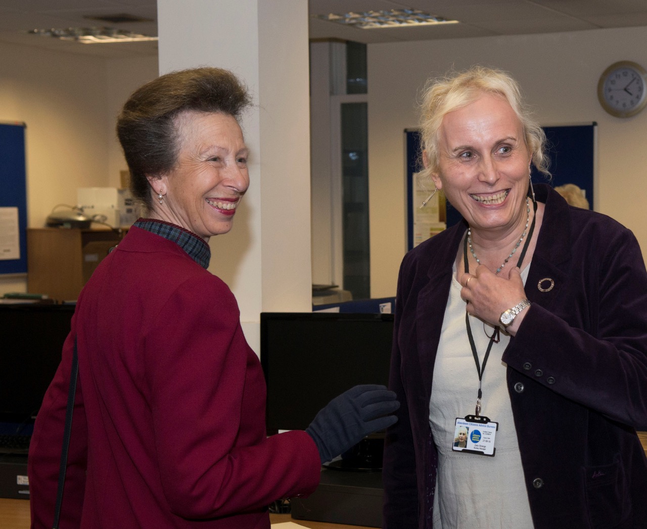 Visit by The Princess Royal to Aberdeen CAB - September 2014